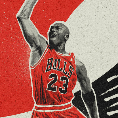 High quality minimalistic Michael Jordan Chicago Bulls poster